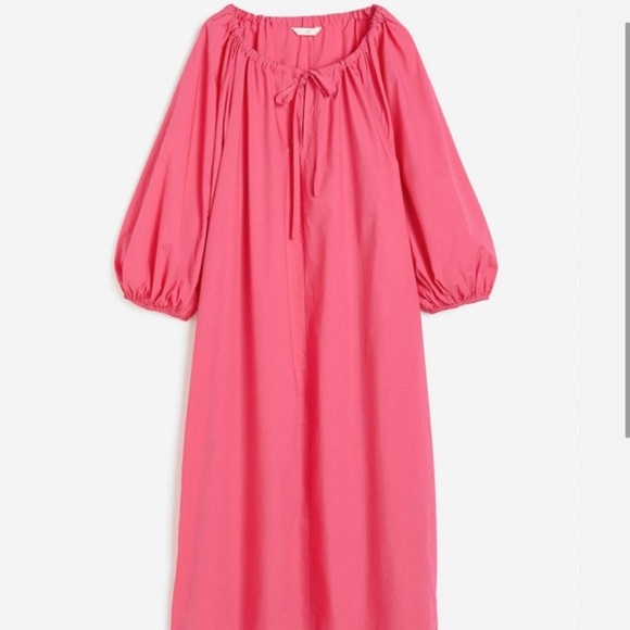H&M Dresses & Skirts - Drawstring-detail Dress Barbie color maxi Cotton dress Womens dress